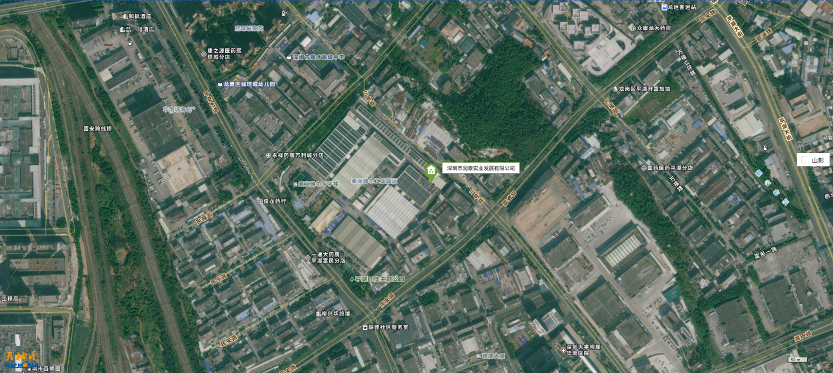 公司位置卫星地图